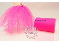 Passion fruit - Premium Soft Nylon Tulle roll 6 inch wide 100 yards length